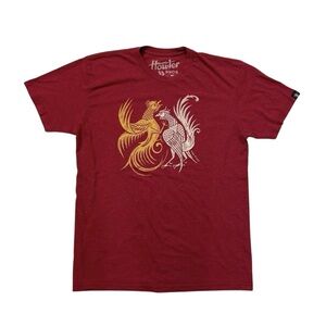 Howler Bros Mens M SS  T-Shirt Crew Neck Duke Riley Fighting Roosters SZ M